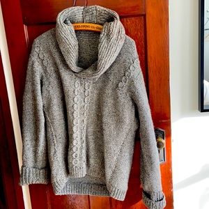 Hand knit 100% wool sweater